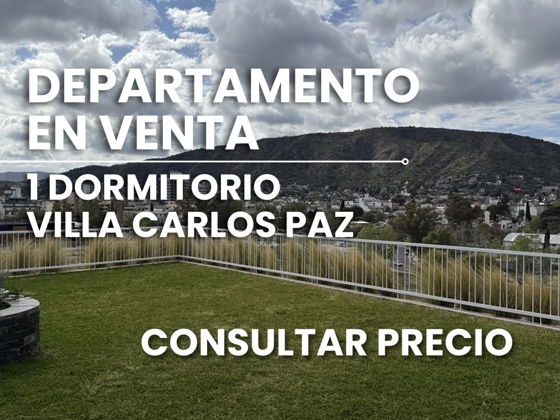 VILLA CARLOS PAZ DEPARTAMENTO EN VENTA 1 DORMITORIO STEFANO V